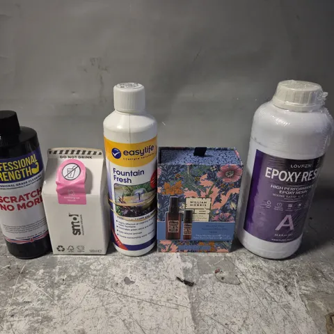 APPROXIMATELY 15 HOUSEHOLD ITEMS TO INCLUDE EPOXY RESIN, WASHING UP LIQUID, FOUNTAIN CLEANER ETC 