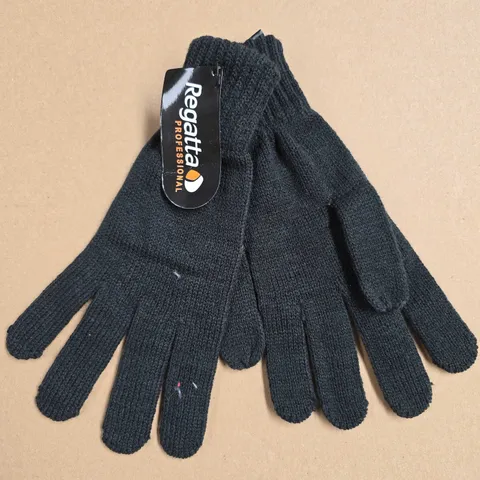 LOT OF 6 BRAND NEW REGATTA THERMAL KNIT GLOVES IN OLIVE - ONE SIZE