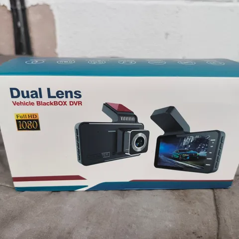 DUAL LENS VEHICLE BLACKBOX DVR – BOXED