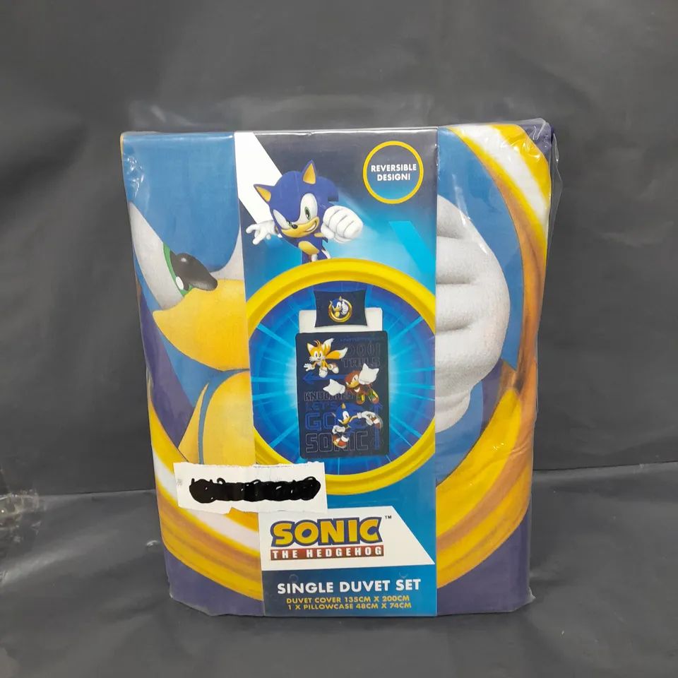 SONIC THE HEDGEHOG SINGLE DUVET SET 