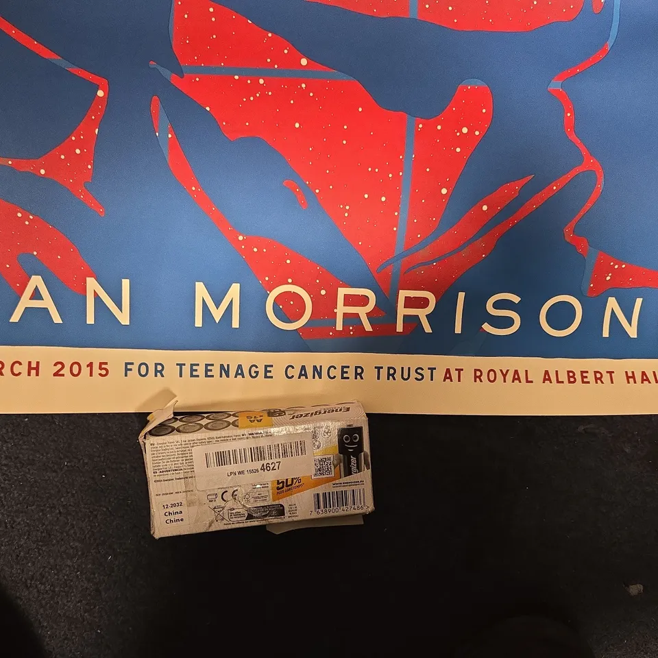 VAN MORRISON SIGNED 2015 TEENAGE CANCER TRUST POSTER – ROYAL ALBERT HALL (44/100)