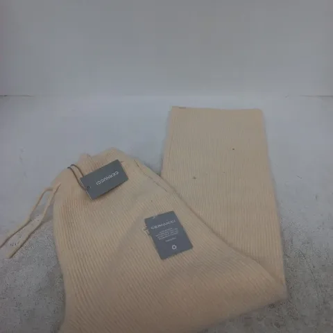 CERNUCCI KNITTED STRAIGHT LEG TROUSERS – BEIGE (MEN'S) SIZE S