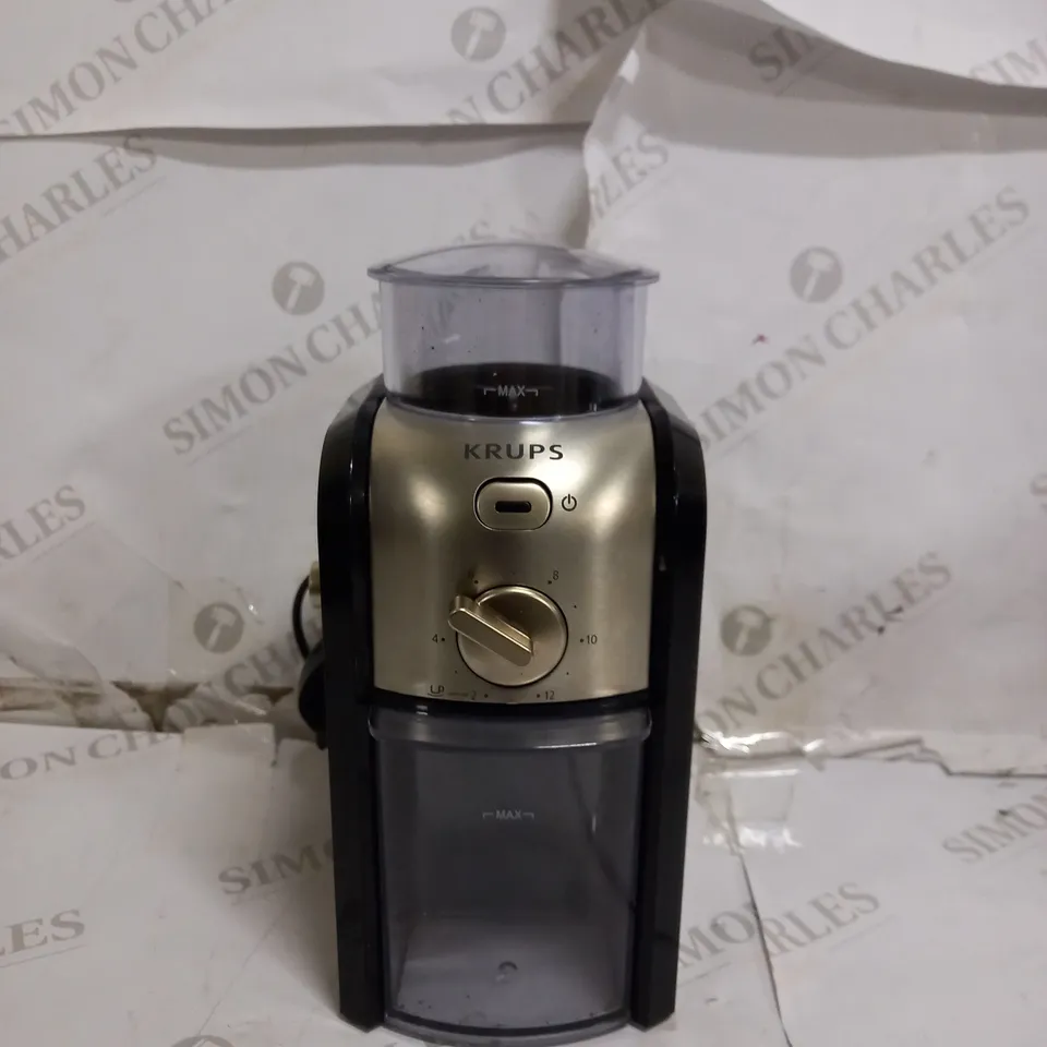 KRUPS EXPERT BURR GRINDER FOR COFFEE BEANS