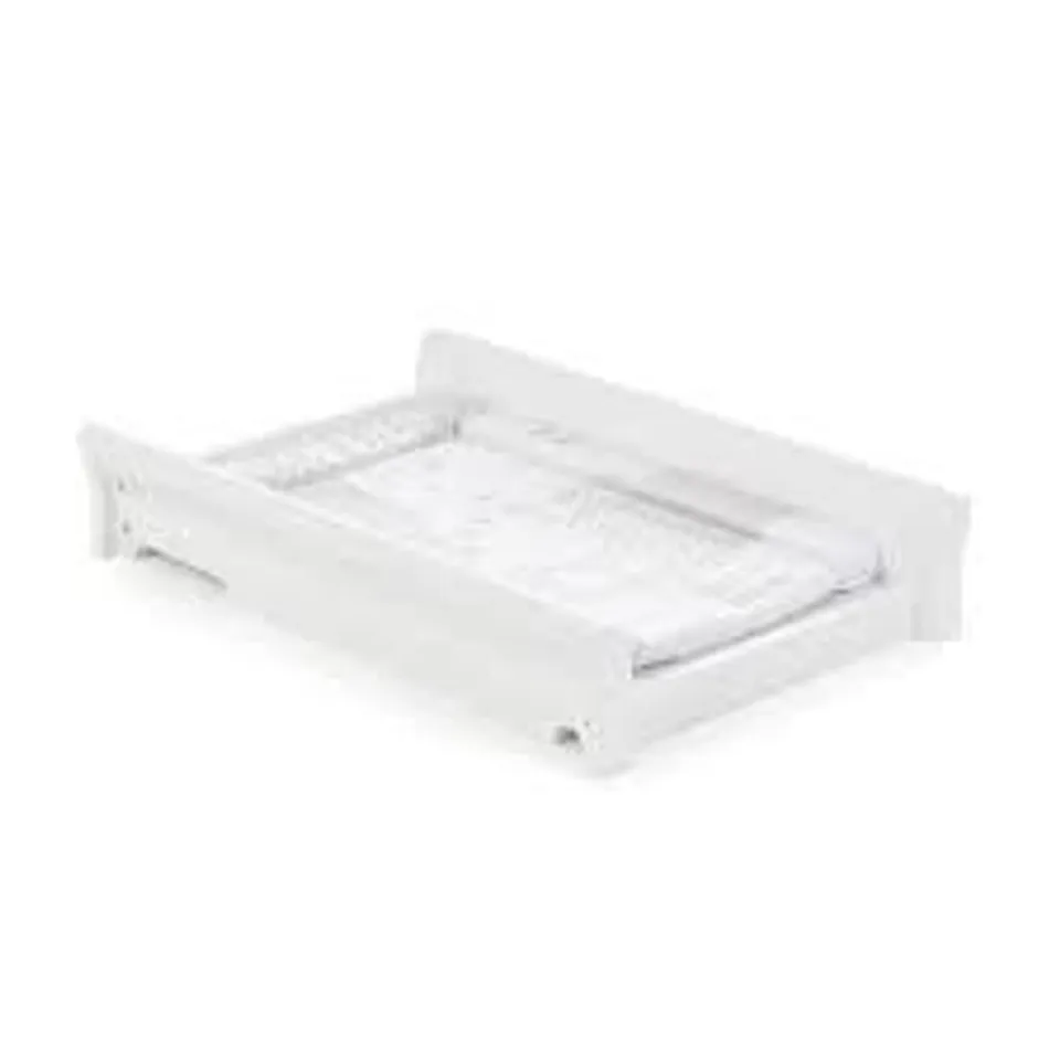 BOXED OBABY STAMFORD COT TOP CHANGER - WHITE (1 BOX)