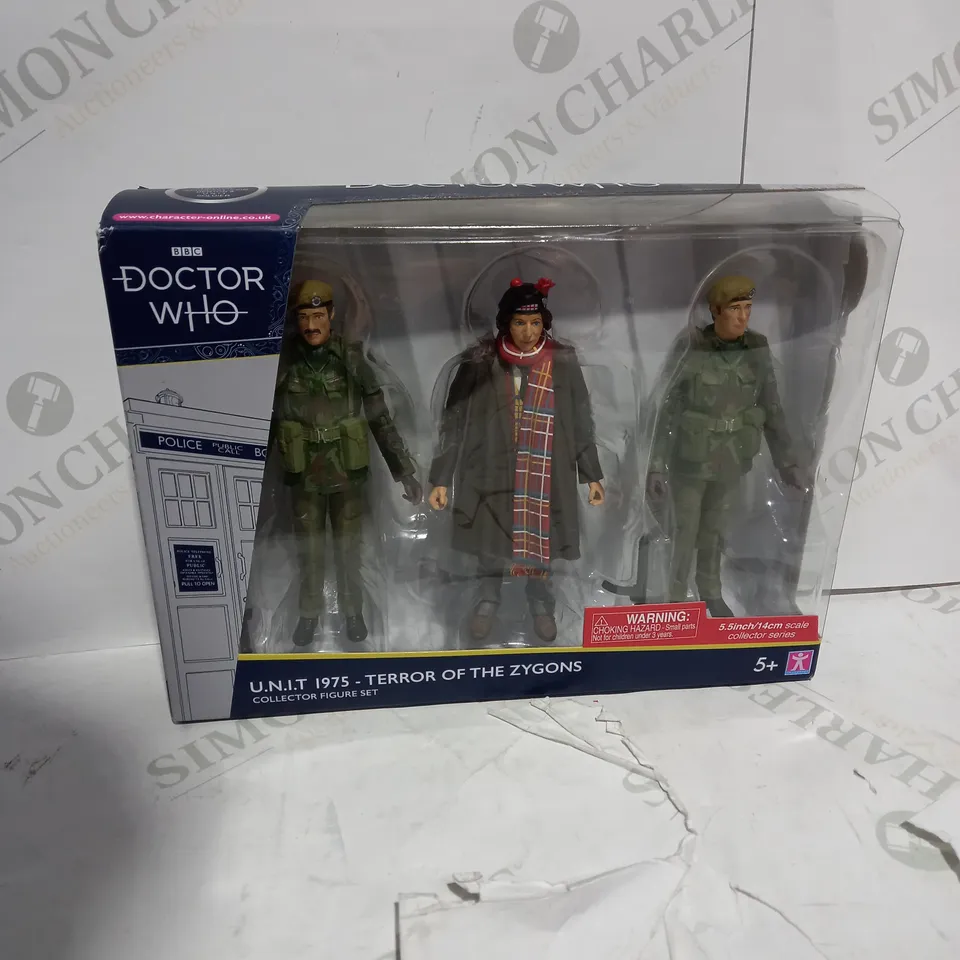 DOCTOR WHO U.N.I.T 1975 TERROR OF THE ZYGONS FIGURE SET