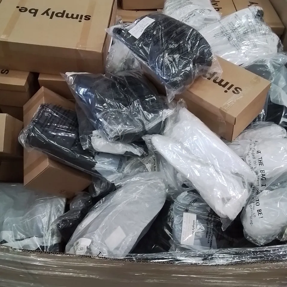 PALLET OF BRAND NEW WOMENS QUALITY DESIGNER SHOES APPROXIMATELY 130  TO INCLUDE; JD WILLIAMS BOOTS, SIMPLY BE SANDALS, FLIP FLOPS ETC