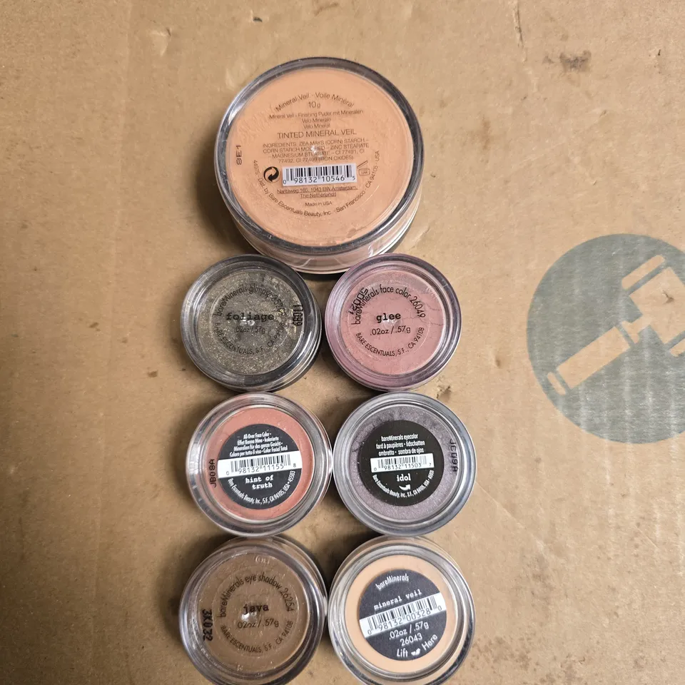 7 ASSORTED BAREMINERALS COSMETICS 