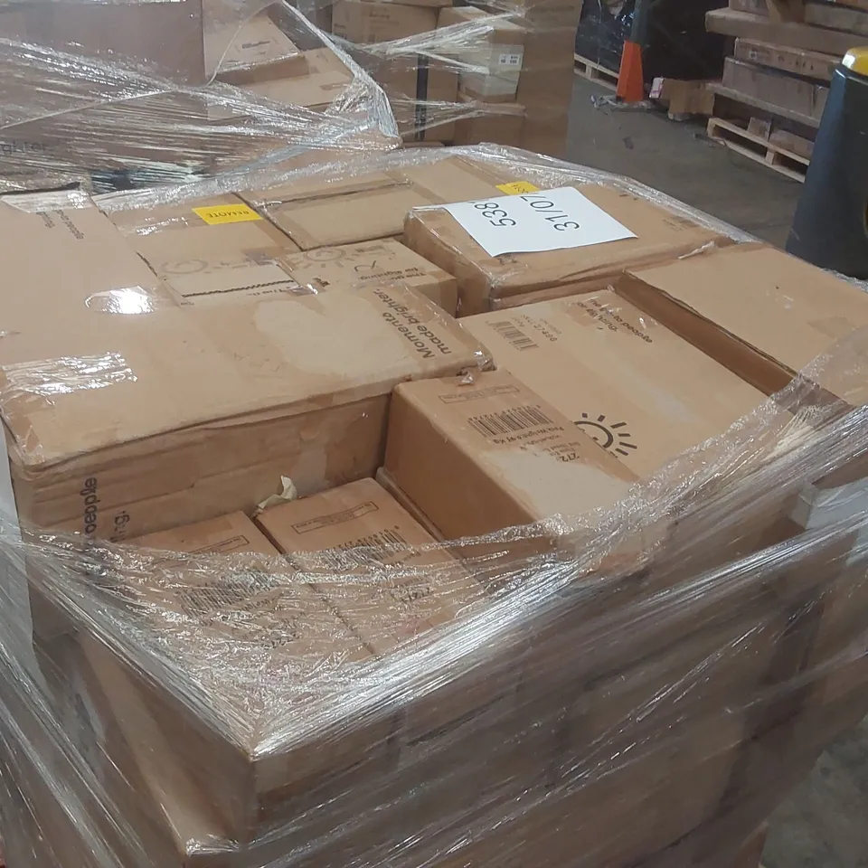 PALLET CONTAINING A VERY LARGE QUANTITY OF ASSORTED DESIGNER LIGHTING PRODUCTS