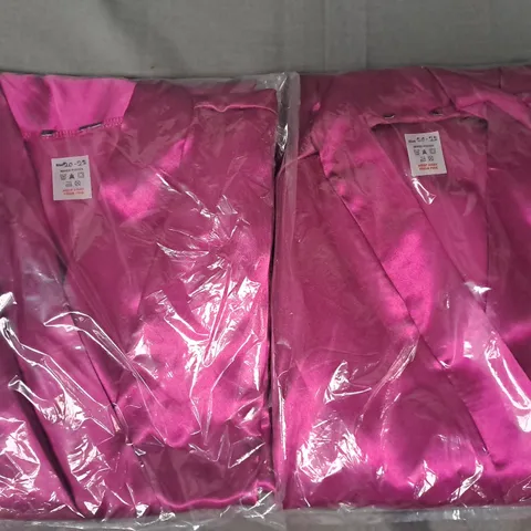 BOX OF APPROXIMATELY 20 ROBES IN PURPLE (SIZES VARY) - COLLECTION ONLY