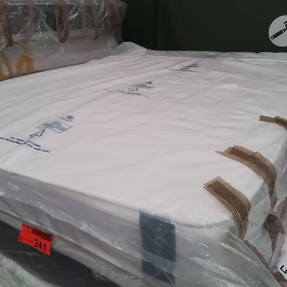 QUALITY BAGGED SERENITY COMFORT COIL SPRING AND ECO-FOAM HYBRID 135cm DOUBLE MATTRESS 