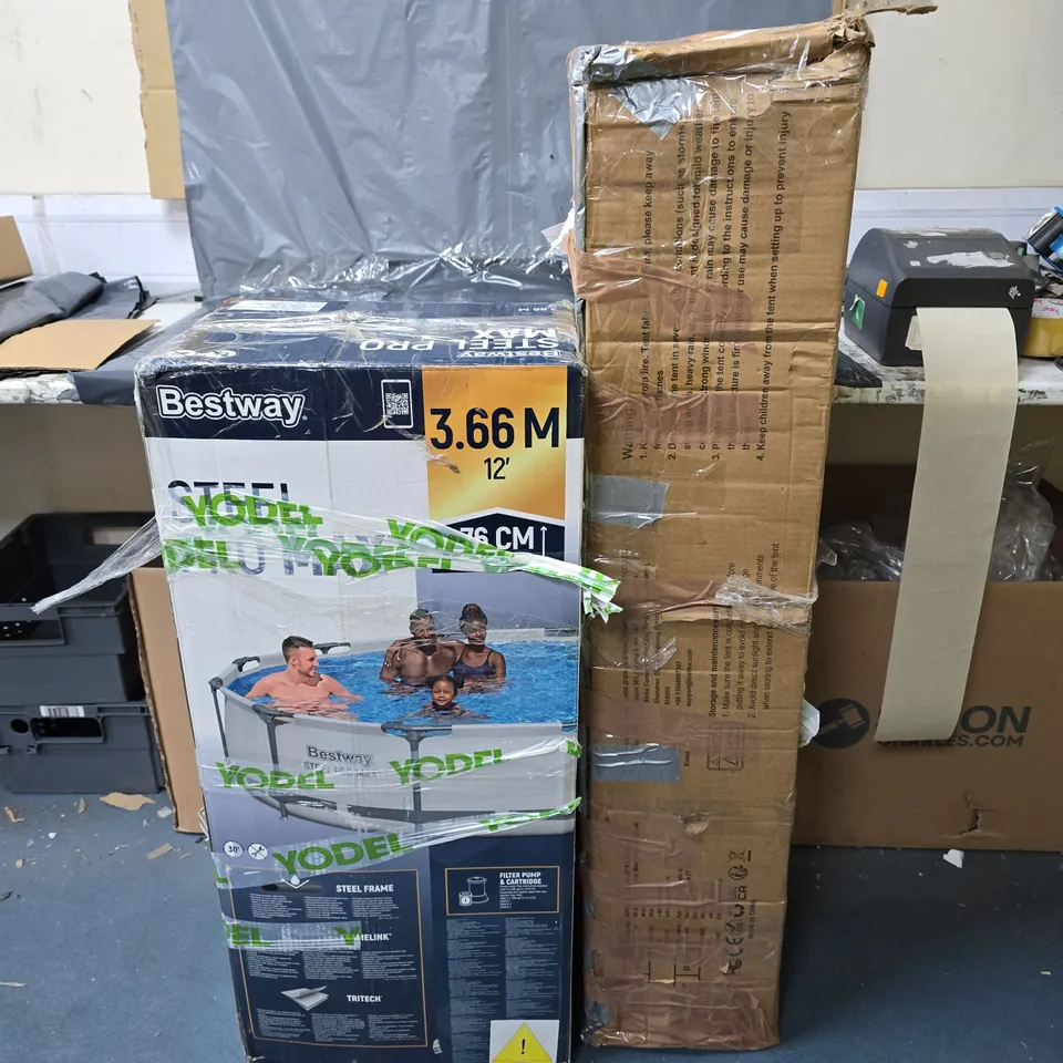 BOXED BESTWAY 12FT PRO MAX POOL WITH PUMP // COLLECTION ONLY