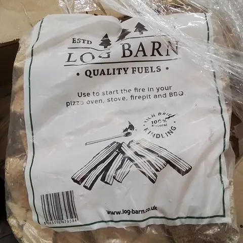 PALLET CONTAINING A LARGE QUANTITY OF LOG FIRE BURNER