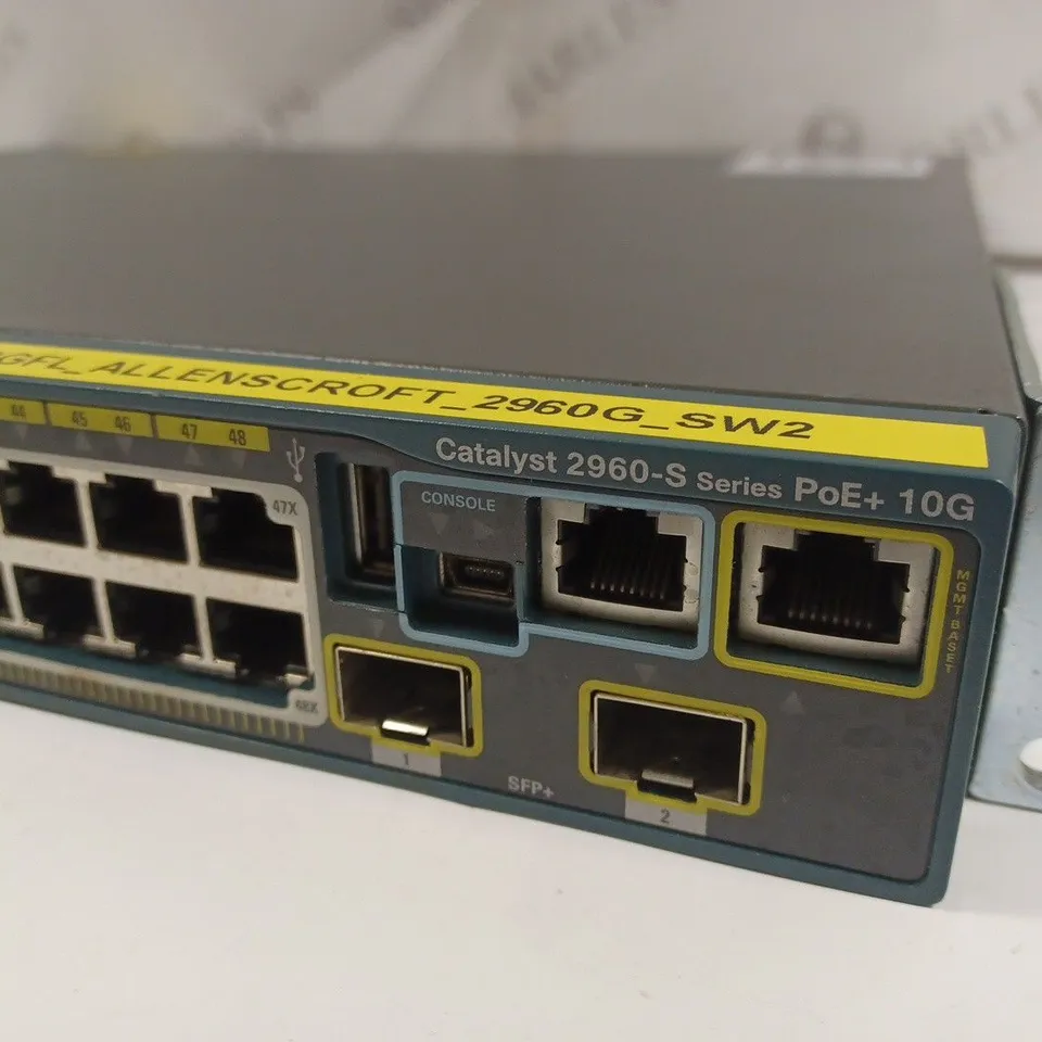 UNBOXED CISCO CATALYST 2960-S SERIES POE+ 10G