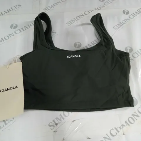 ADANOLA SQUARE NECK BRA IN DARK OLIVE - S