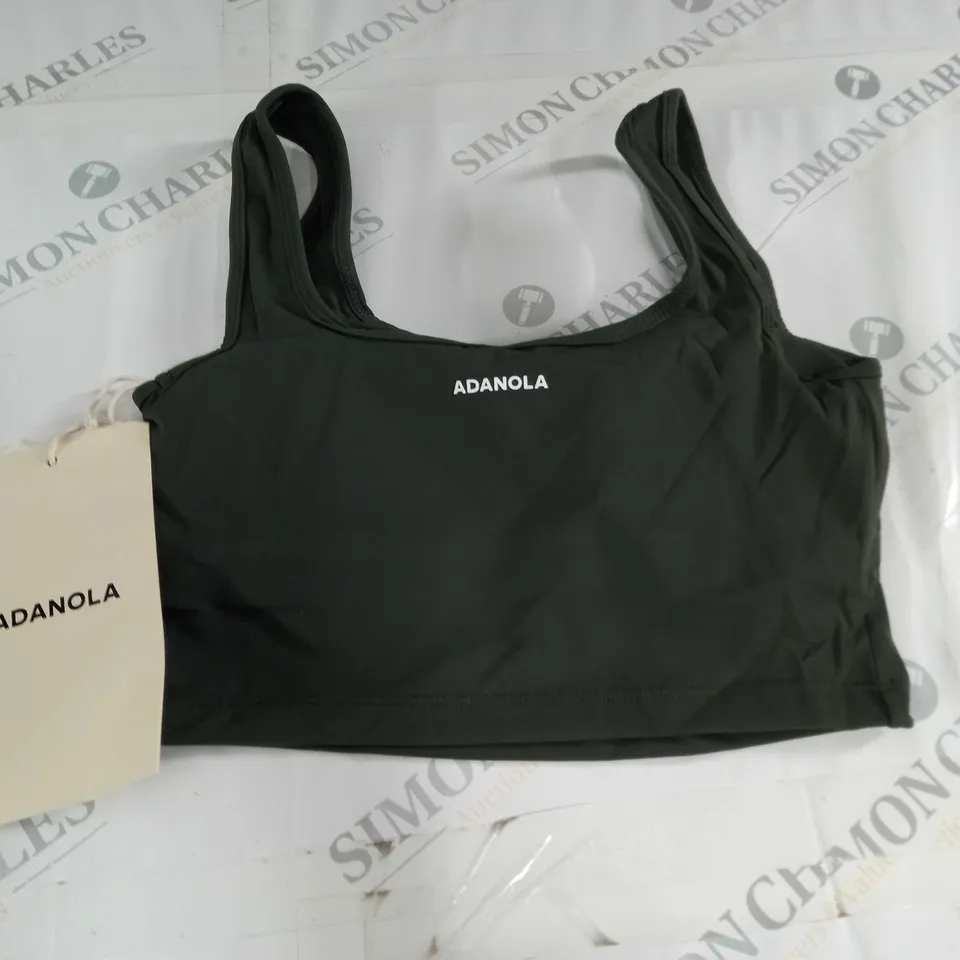 ADANOLA SQUARE NECK BRA IN DARK OLIVE - S