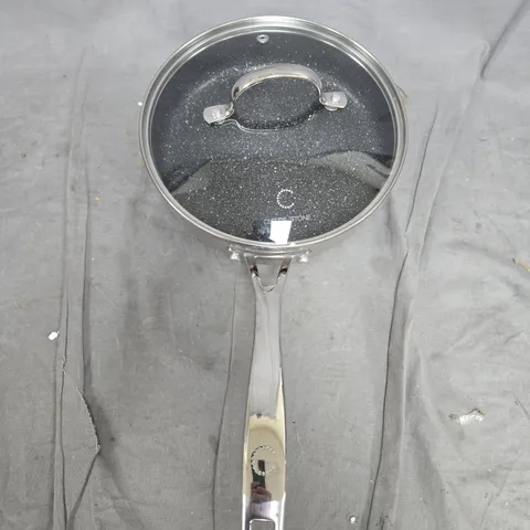 CURTIS STONE STAINLESS STEEL FRYING PAN WITH GLASS LID
