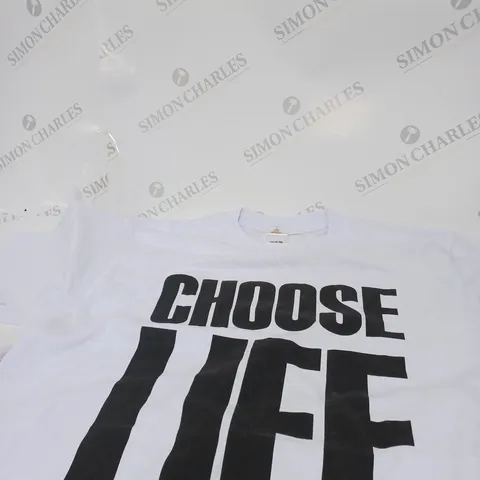 NEW SPIRIT ORIGINAL CHOOSE LIFE TSHIRT SIZE L