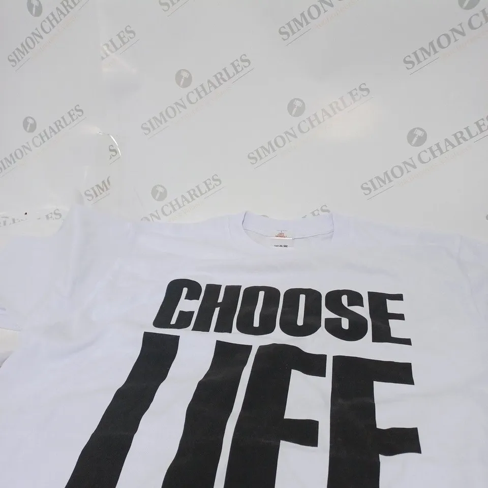 NEW SPIRIT ORIGINAL CHOOSE LIFE TSHIRT SIZE L