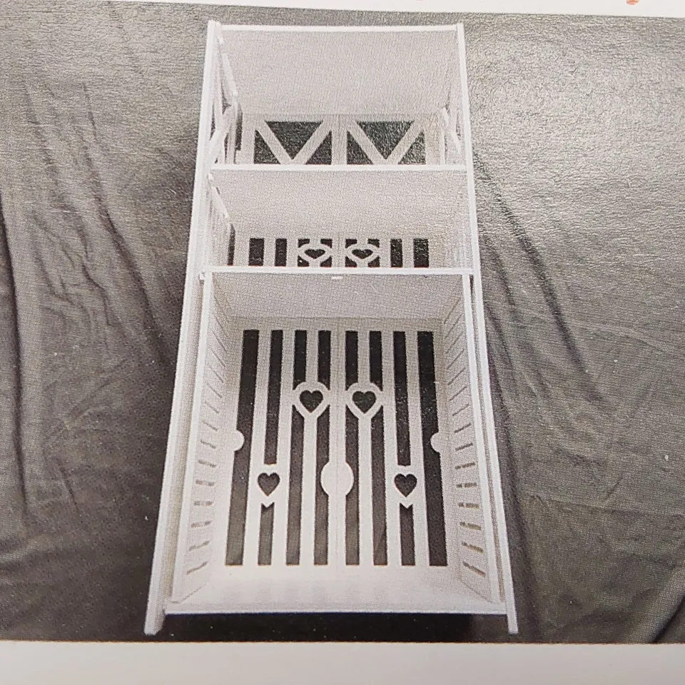 BOXED WHITE BATHROOM RACK (1 BOX)