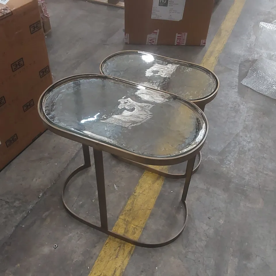 SOUK NEST OF TABLES - ANTIQUE BRASS FINISH