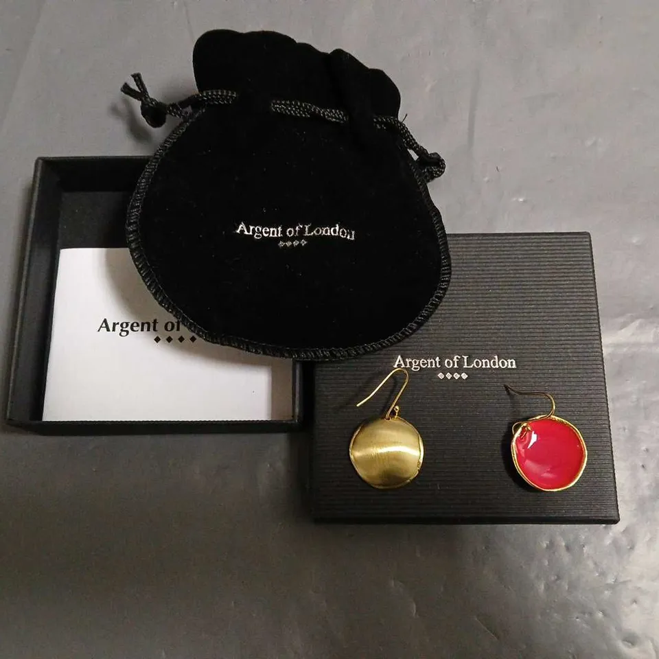 BOXED ARGENT OF LONDON EARRINGS