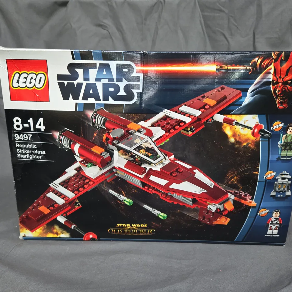 BOXED LEGO STAR WARS 8-14 REPUBLIC STRICKER CLASS STARFIGHTER 9497