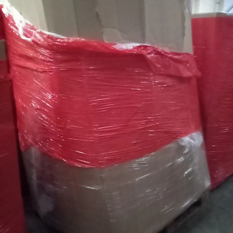 PALLET OF ASSORTED ITEMS INCLUDING AIR COOLER, TOILET SEAT, CAMPING TENT, ROLLER BLIND, UMBRELLA