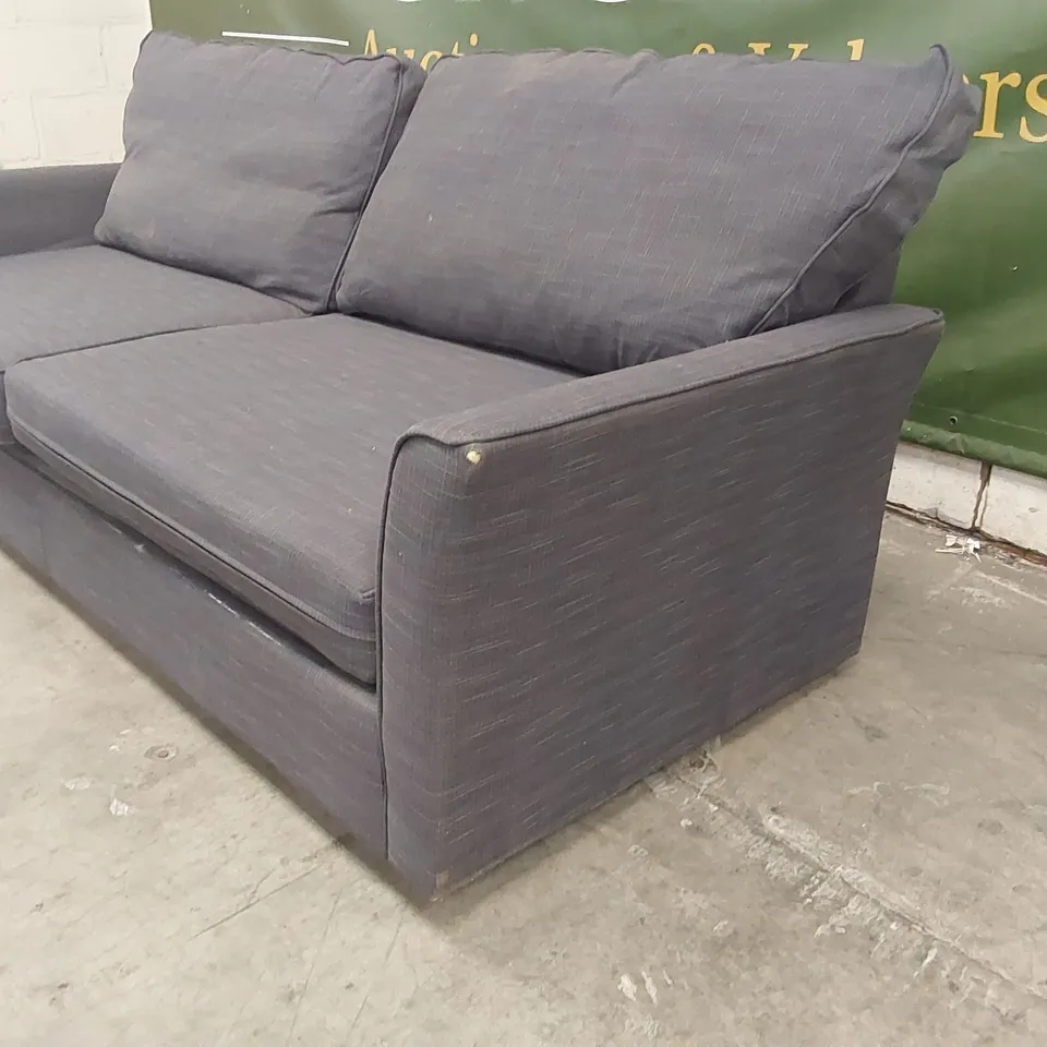 QUALITY DESIGNER 4 SEATER FABRIC UPHOLSTERED SOFA BED 