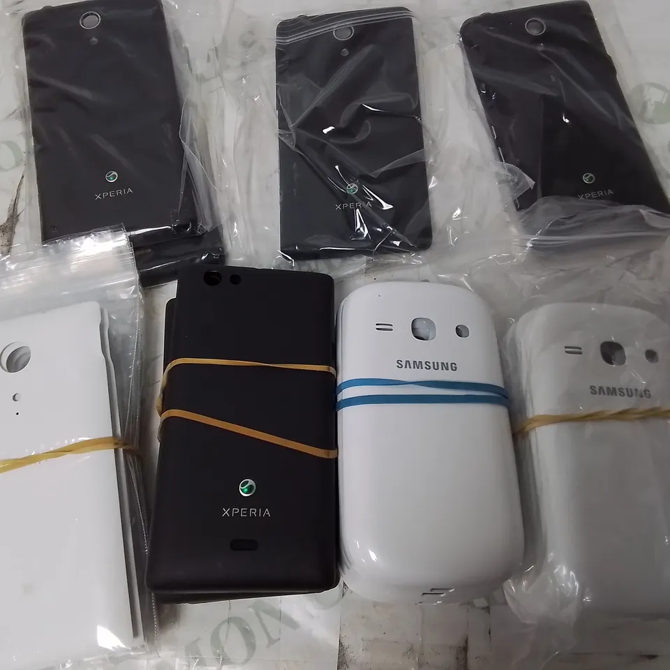 LARGE QUANTITY OF ASSORTED MOBILE PHONE PLASTICS FROM VARIOUS MODELS
