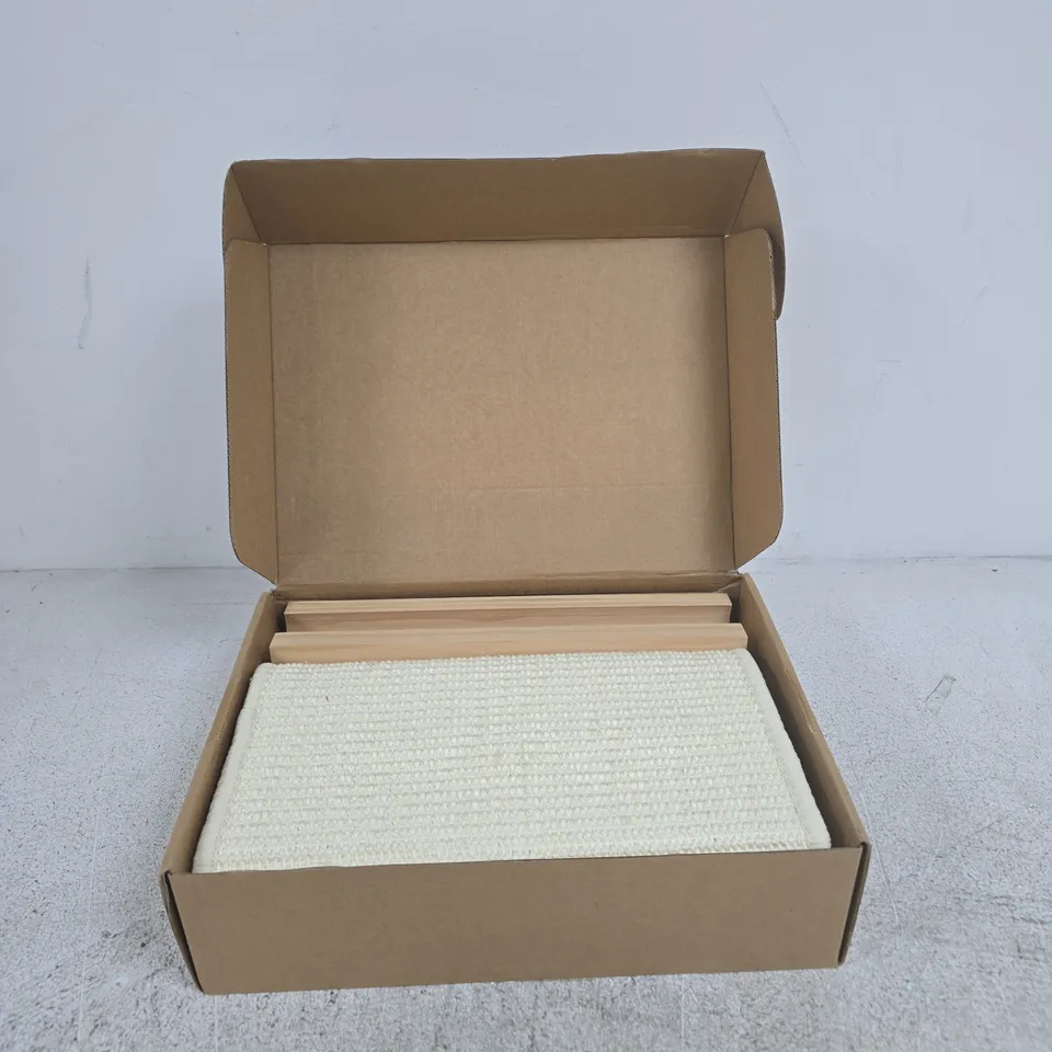 AIGOCITY DUAL-USE SISAL CAT SCRATCHER WITH BEECH WOOD FRAME – BOXED