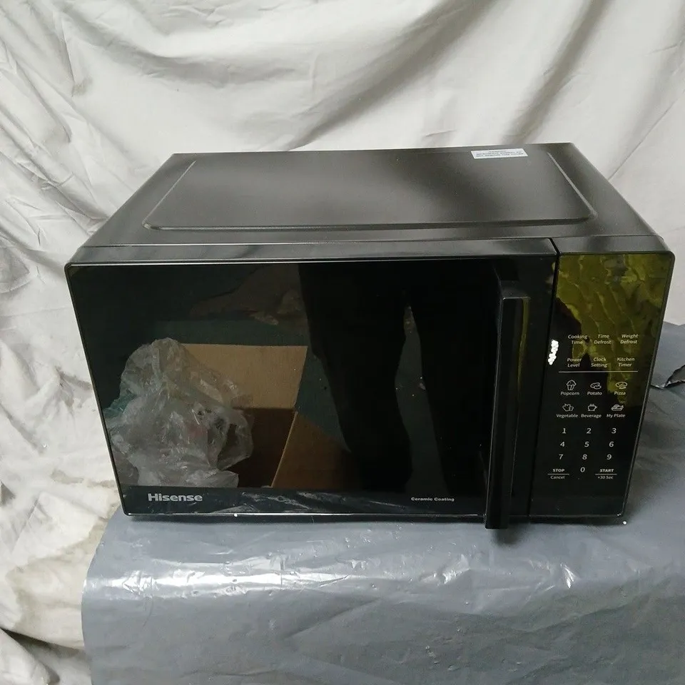 HISENSE 23 LITRE MICROWAVE, BLACK [H23MOBS5HUK] - BOXED RRP £109