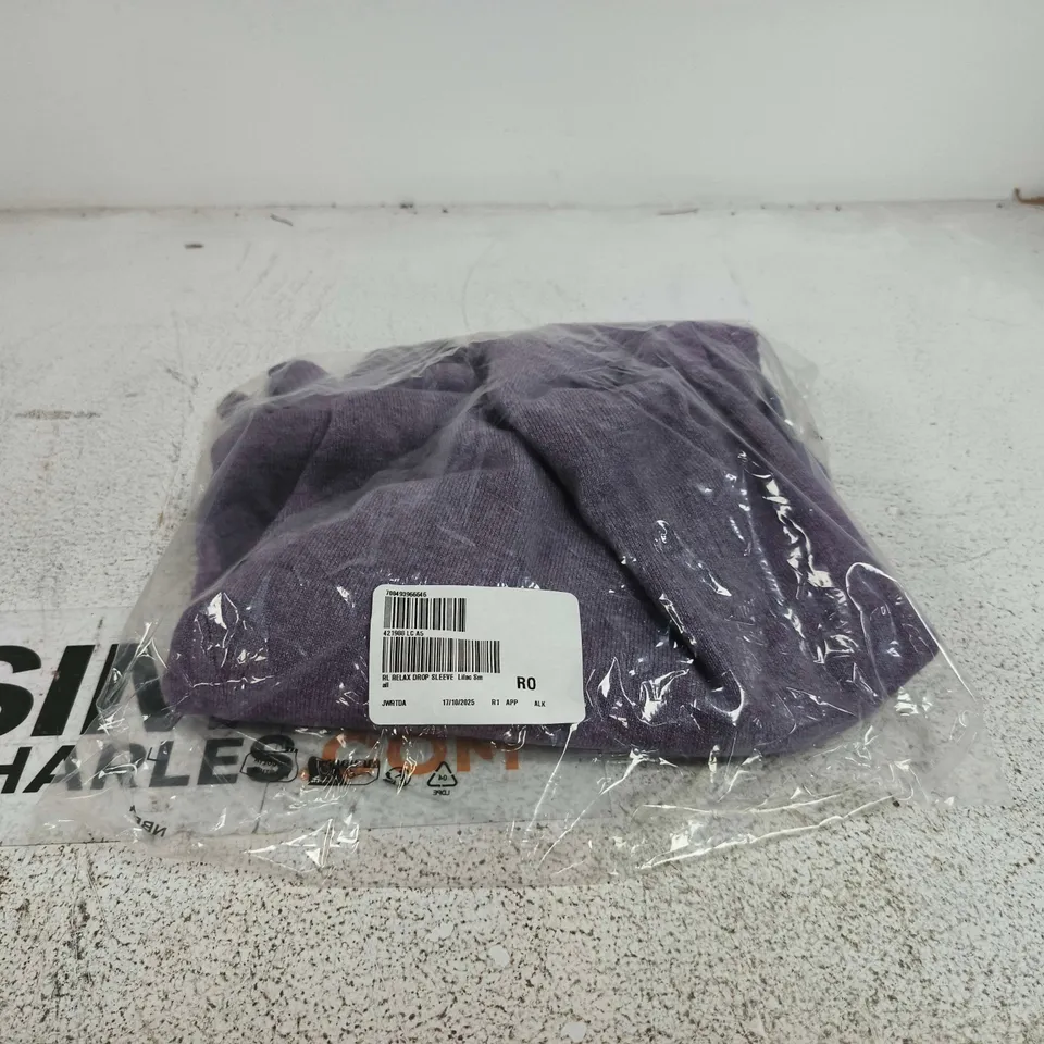 RUTH LANGSFORD RELAX DROP SLEEVE LILAC SMALL JUMPER 