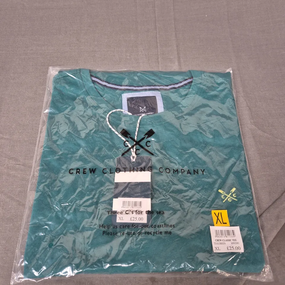 BAGGED CREW CLOTHING COMPANY CLASSIC CREW TEE - SIZE XL