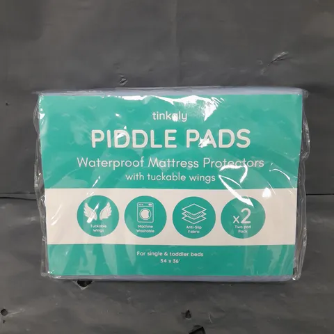 SEALED TINKALY PIDDLE PADS MATTRESS PROTECTORS - SINGLE 