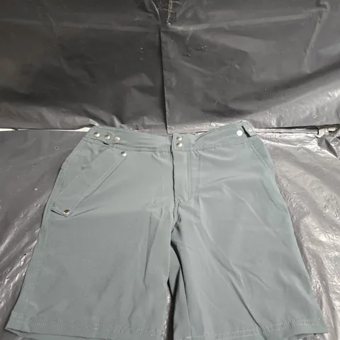 AQUANAUTIA LONDON SHORTS WITH WATERPROOF POCKET IN TEAL/GREY SIZE XS