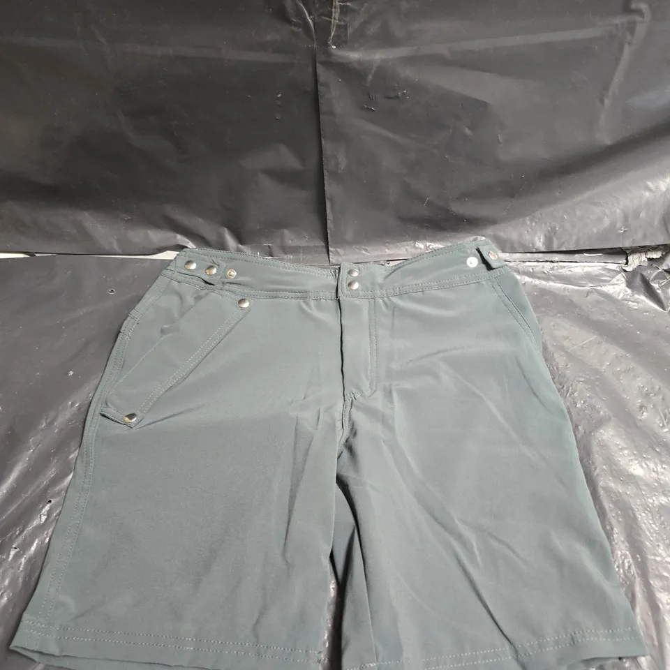 AQUANAUTIA LONDON SHORTS WITH WATERPROOF POCKET IN TEAL/GREY SIZE XS