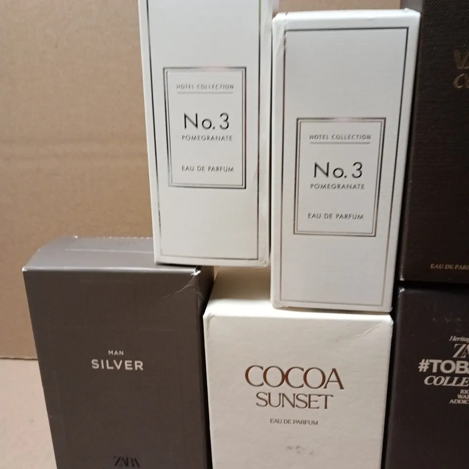 LOT OF 8 ASSORTED EAU DE PARFUMS TO INCLUDE RIVER ISLAND, ZARA AND LIDL