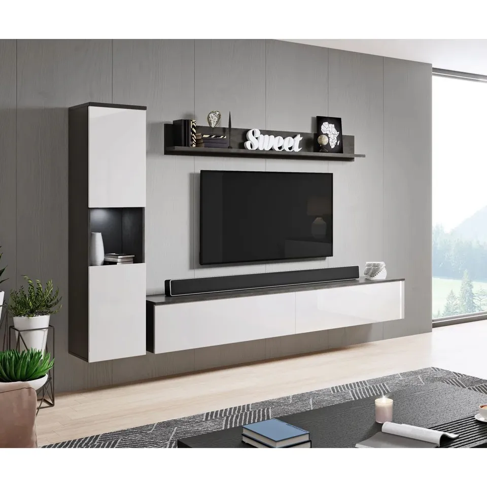 BOXED NOVAH ENTERTAINMENT UNIT FOR TV'S UP TO 60" (2 BOXES)