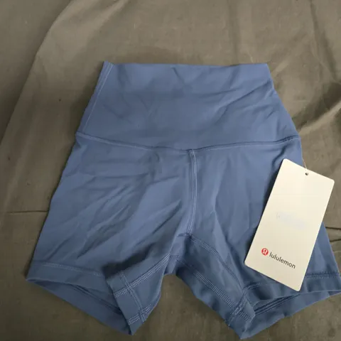 LULULEMON ALIGAN HR SHORT 4" IN BLUE - SIZE 0