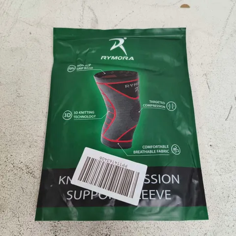 RYMORA KNEE COMPRESSION SUPPORT SLEEVE IN GREY - XS