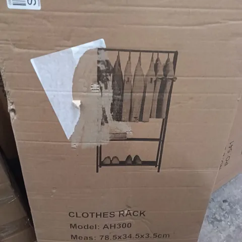 BOXED BEDROOM CLOTHING RACK 