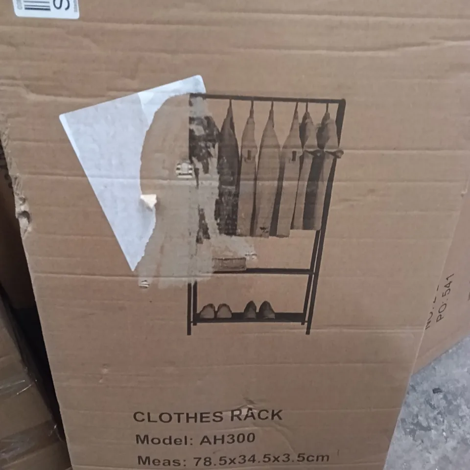 BOXED BEDROOM CLOTHING RACK