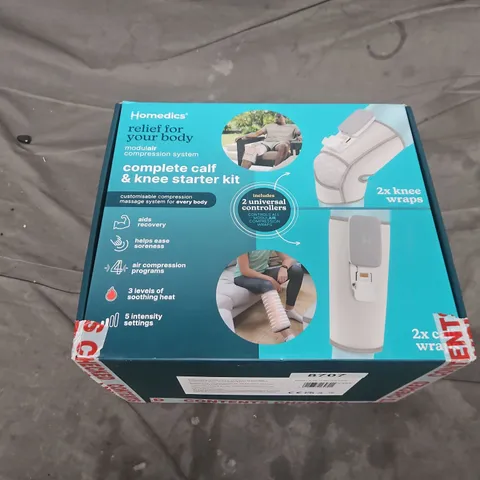 BOXED HOMEDICS MODULAR COMPRESSION SYSTEM COMPLETE CALF AND KNEE STARTER KIT