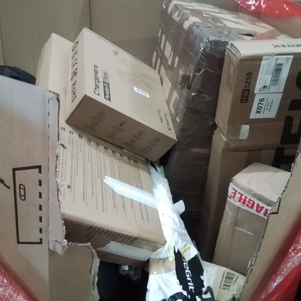 PALLET OF ASSORTED HOUSEHOLD GOODS AND PRODUCTS TO INCLUDE;SCOOTER,ELECTRIC CAR CHARGING CABLE,ROWING PADDLES
