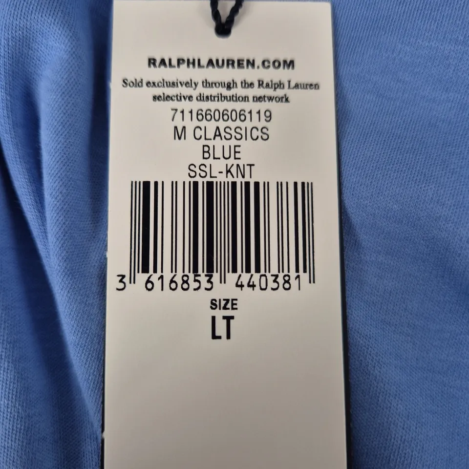 RALPH LAUREN M CLASSICS POLO SHIRT – BLUE, LT
