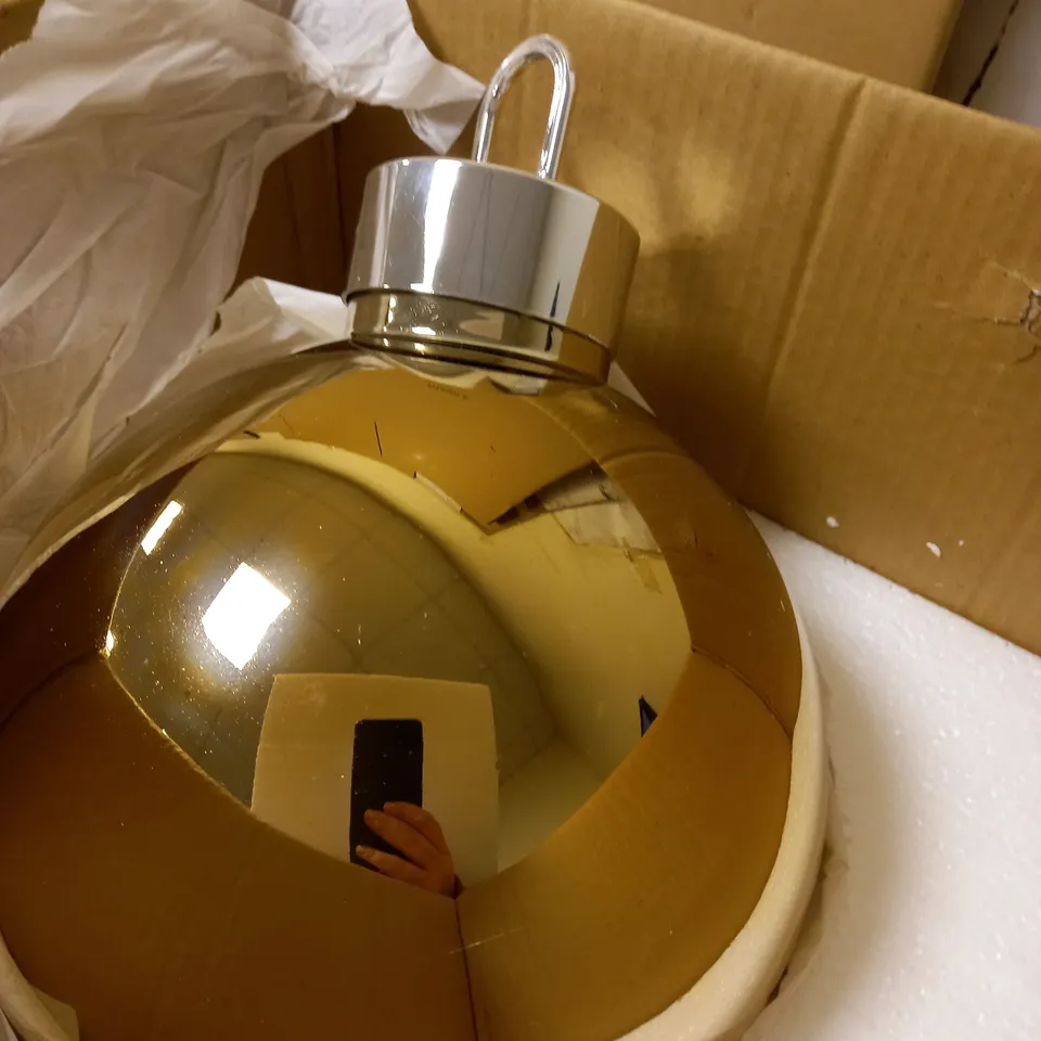 HOME REFLECTIONS OVER SIZED FAIRY BAUBLE MEDIUM - GOLD