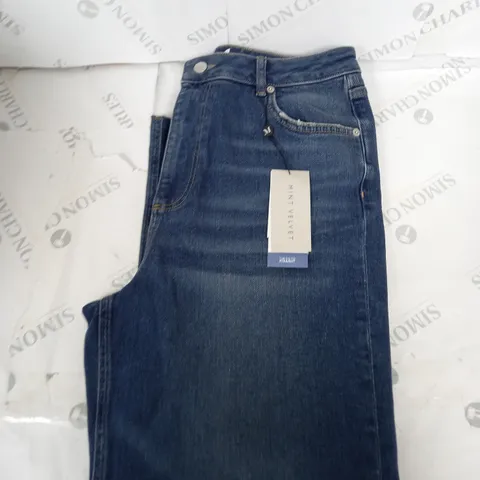 MINT VELVET INDIGO GO-TO STRAIGHT DENIM JEANS SIZE 16R
