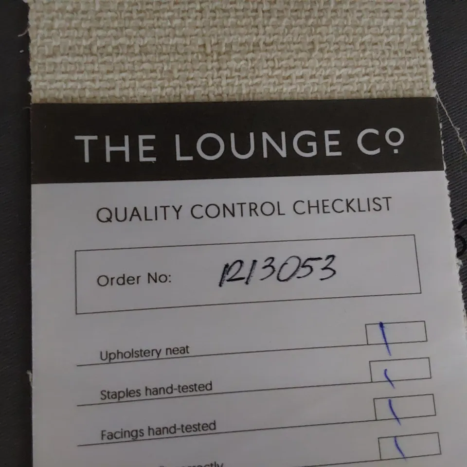 QUALITY BRITISH DESIGNER LOUNGE Co. CHAISE SOFA NATURAL FABRIC 