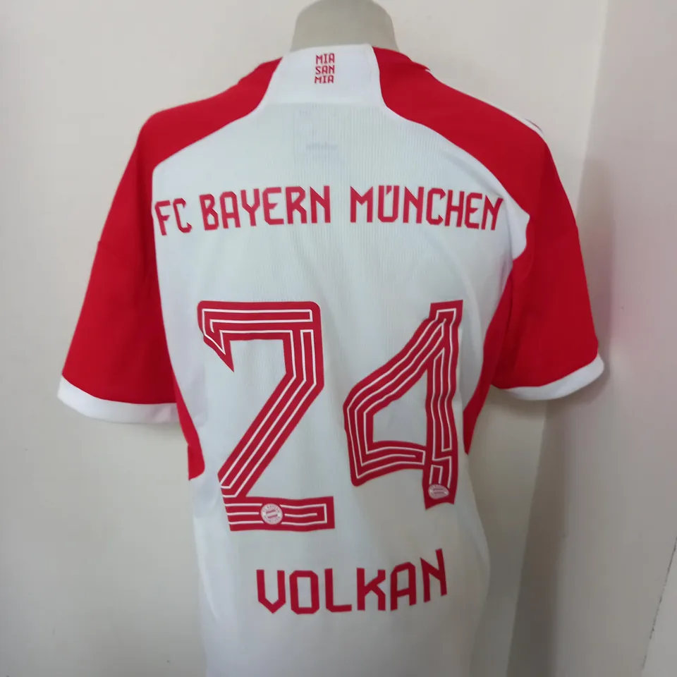 BAYERN MUNICH FC JERSEY WITH 24 VOLKAN SIZE L
