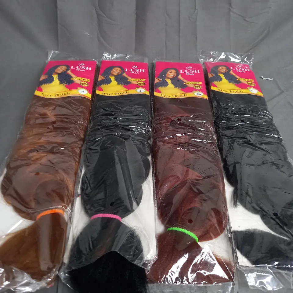 BAG OF LUSH HAIR BRAIDS - ASSORTED COLOURS